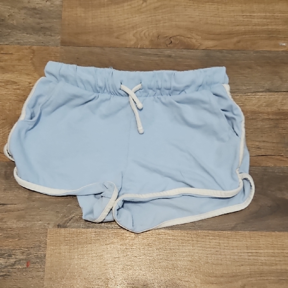 Blue Dolphin Hem Athletic Shorts with Drawstring Kids